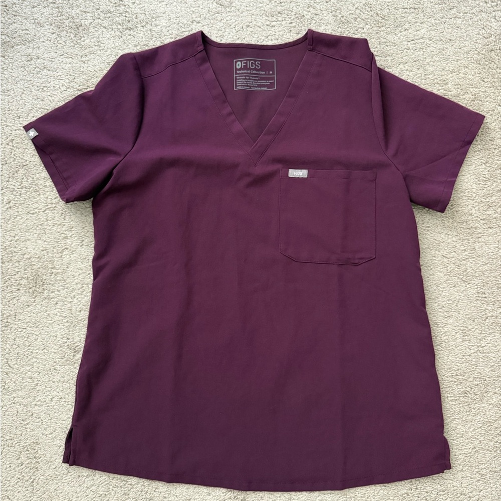 FIGS Deep Purple Zamora & Catarina scrubs set - Picture 2 of 7